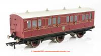 R40089 Hornby NBR 6 Wheel 1st Class Coach number 414 in NBR livery - Era 2